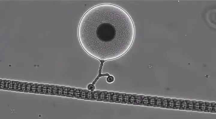 단백질은 신경을 따라 엔돌핀 한 병을 운반합니다.