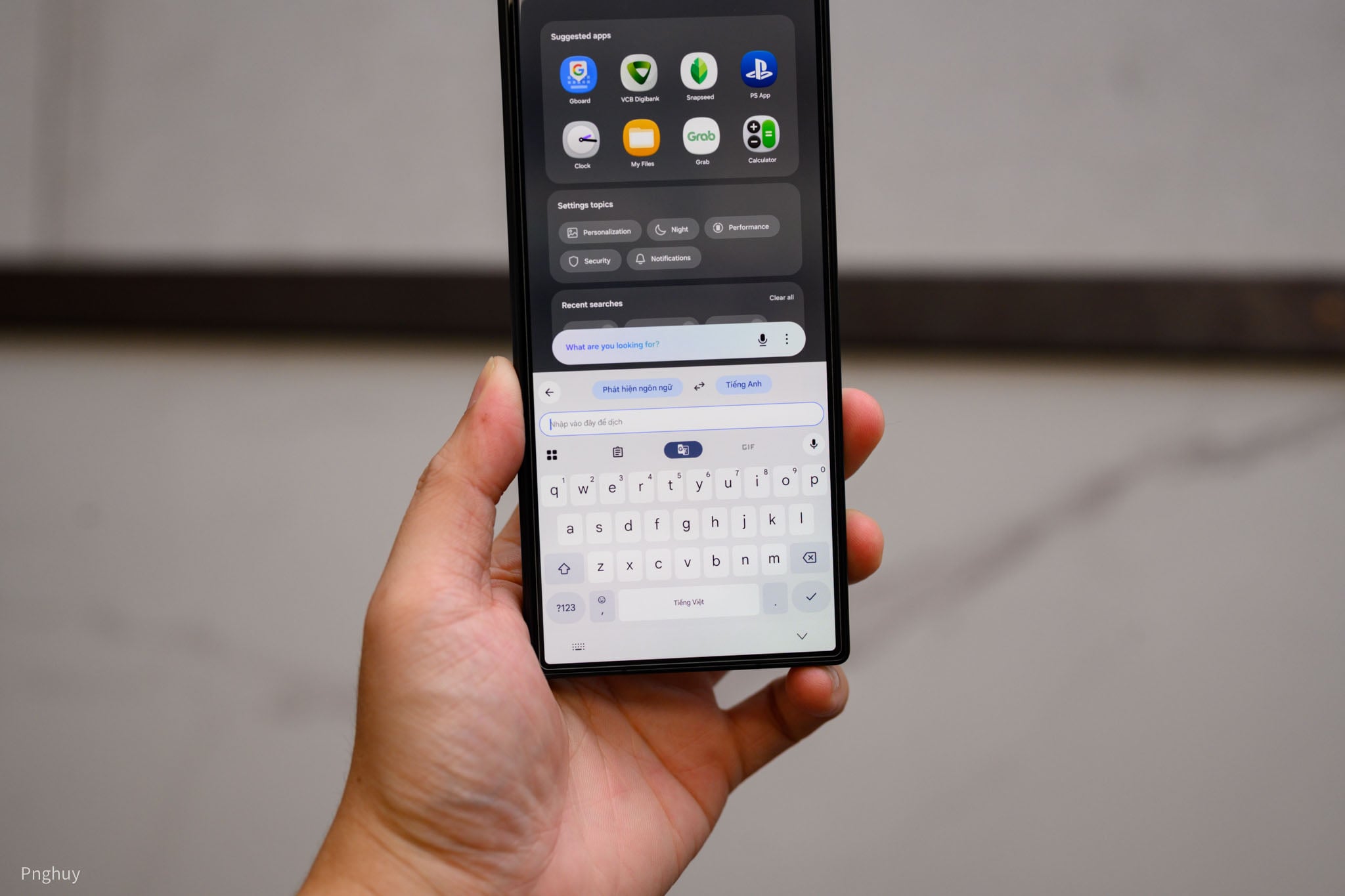 음성인식 기능 때문에 삼성폰용 Gboard 키보드로 바꿨어요